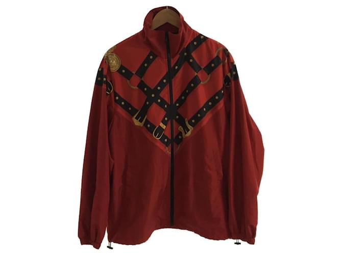Versace Giacche blazer Rosso Poliestere  ref.625839