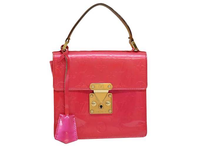 LOUIS VUITTON Monogram Vernis Spring street Hand Bag fuchsia pink