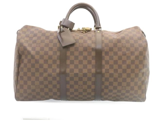 Louis Vuitton Keepall 50 Brown Cloth  ref.626000