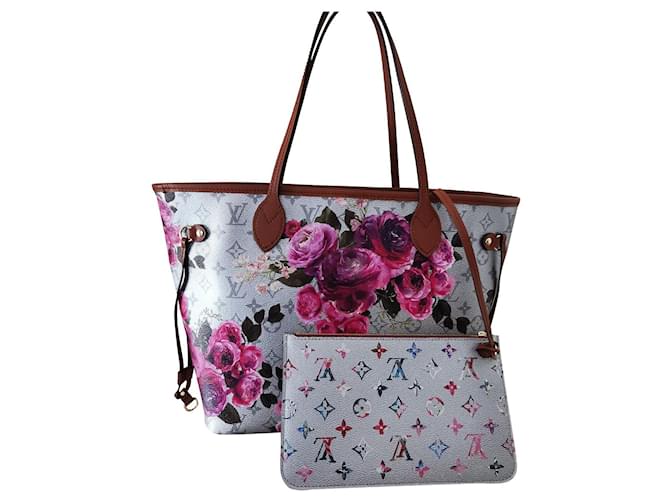 Louis Vuitton Neverfull MM Tote Bag LV Garden capsule Multiple colors Leather Cloth  ref.626055