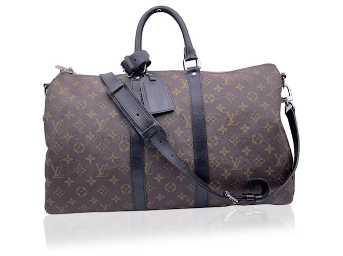 Louis Vuitton Monogram Macassar Keepall 45 Bandouliere Duffle Bag Brown  Cloth ref.626243 - Joli Closet