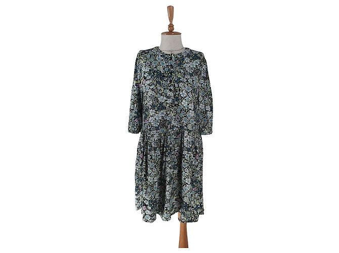 Vestido Risla Zadig & Voltaire Verde Floral de Viscosa Multicolor