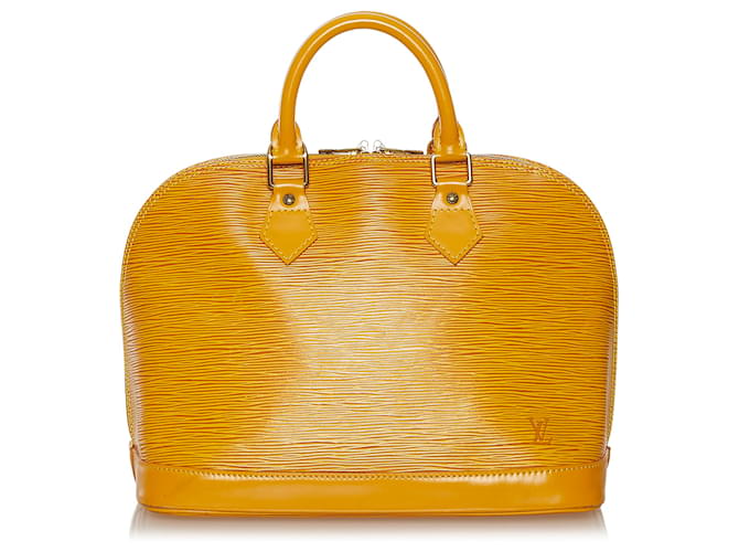 Louis Vuitton Yellow Epi Alma PM Leather  ref.626286