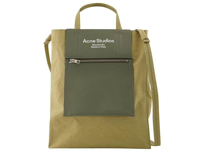 Acne Baker Out Bag, Green Nylon, Medium Multiple colors  ref.626389