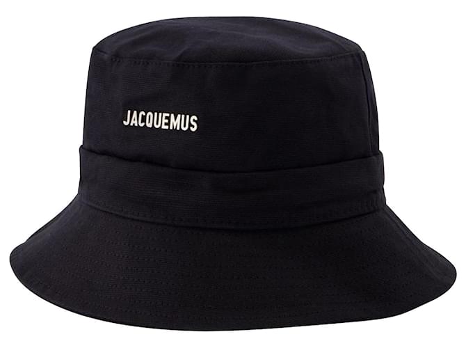 Cappello Gadjo Bucket - Jacquemus - Nero - Cotone  ref.626405