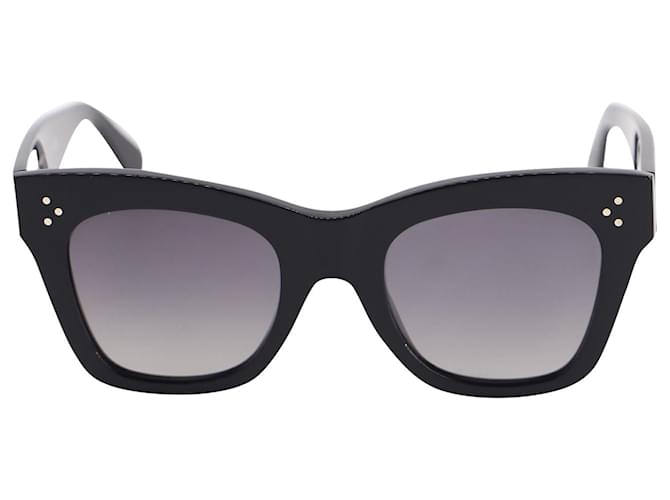 Céline Celine CL4004IN Óculos de sol com armação olho de gato em acetato preto Fibra de celulose  ref.626416