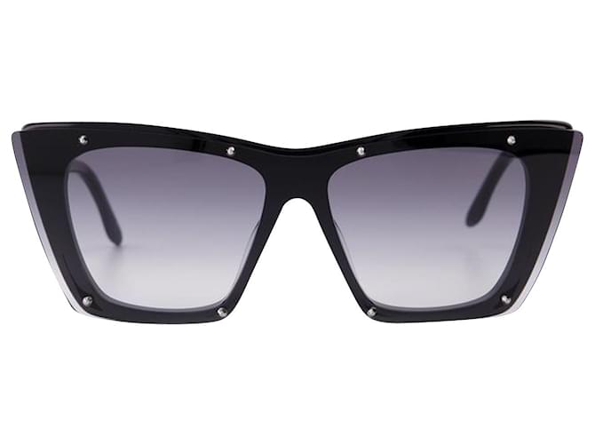 Alexander Mcqueen Sunglasses in Black/Grey Acetate  ref.626477