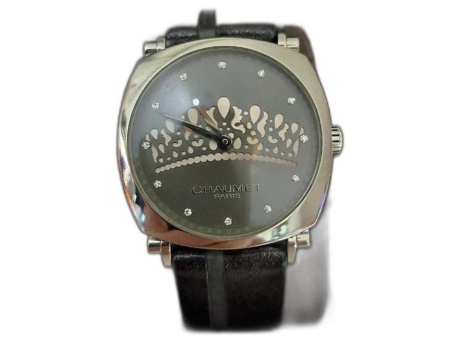 Reloj Chaumet Dandy Tiara acero negro 35mm
