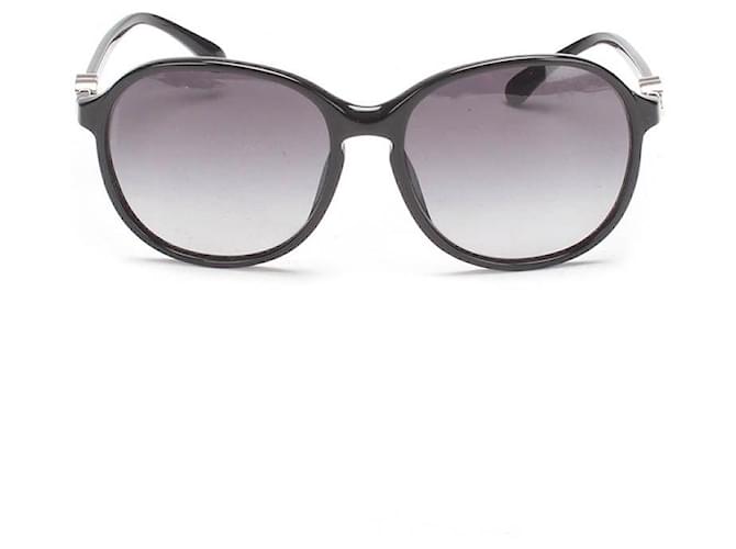 Chanel CC Übergroße Sonnenbrille mit Farbverlauf Schwarz Metall  ref.626533