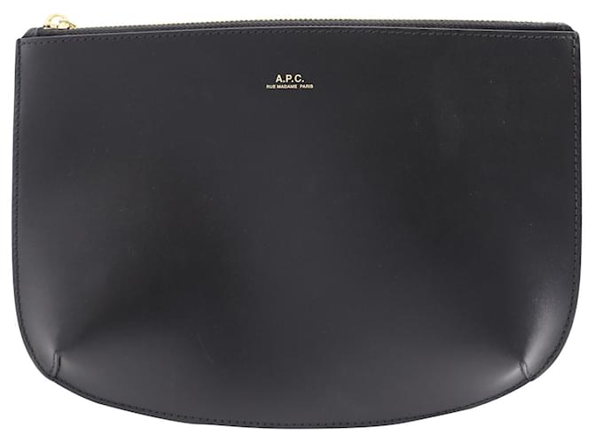 Apc a.P.C Sarah Pouch in Black Cowhide Leather  ref.626540