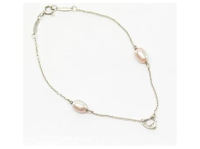 Tiffany Tiffany & Co. Bracelet Elsa Peretti Silver Ag925 x Freshwater Pearl Ladies - 54648F Silver hardware  ref.626673