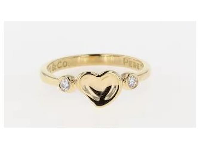 Tiffany & Co Tiffany TIFFANY&Co. Full Heart Diamond Ring K18 Yellow Gold Ring Ring No. 9 YG Diamond Women's Gold hardware  ref.626678