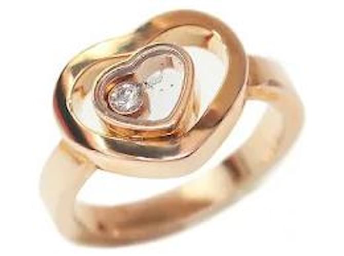 Chopard Heart Diamond Ring 827691 K18PG 6.5