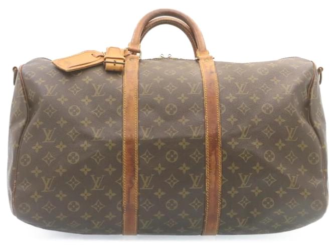 Louis Vuitton Keepall 50 Brown Cloth  ref.626786