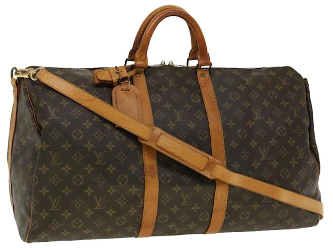 Louis Vuitton Monogram Keepall Bandouliere55 Boston Bag M41414 LV Auth 31092 Cloth  ref.626832