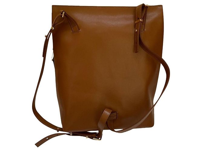 Autre Marque What For Leder Rucksack Hellbraun