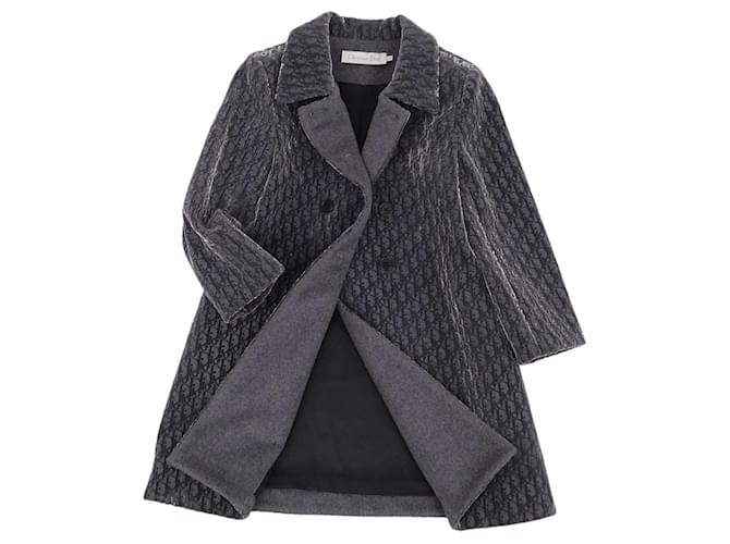 Christian Dior Girl Coats outerwear Grey Wool  ref.627003