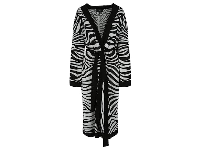 Alanui Kimono in maglia di seta Street Zebra Multicolore  ref.627057