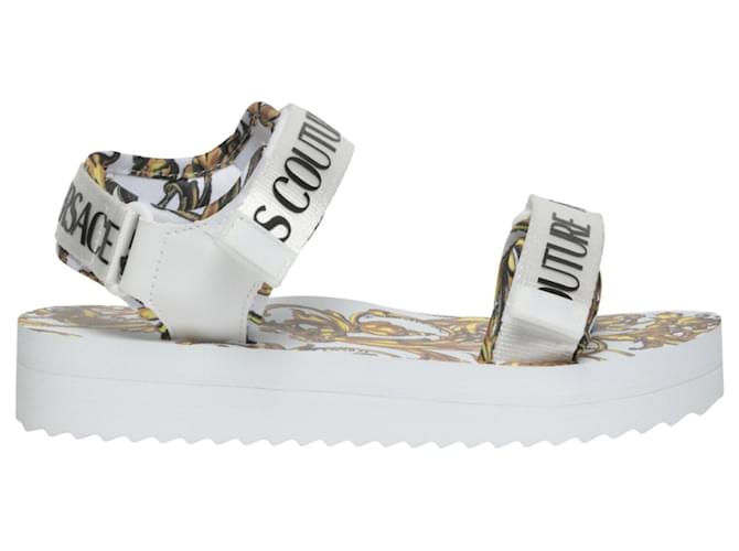 【関税&送料込】Versace Jeans Couture Sandal With Logo Autre Marque Versace Jeans Couture Garland Logo Platform