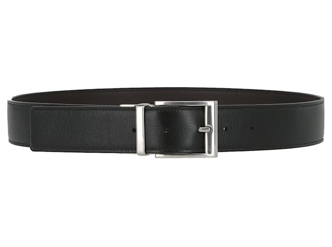 Bottega Veneta Mens Smooth Leather Belt Black  ref.628364