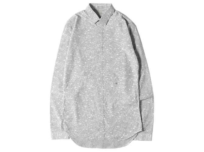 Christian Dior Shirts Grey Cotton  ref.628506