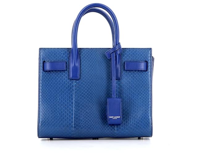 Saint Laurent Sac de jour Blue Leather  ref.628520