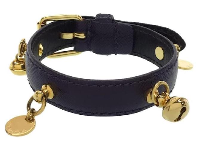 Prada Bracelets Cuir Violet  ref.628557