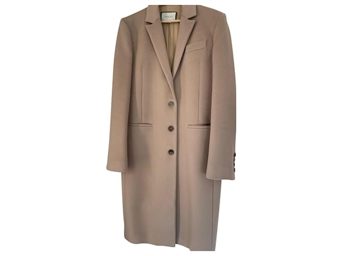 Gucci Coats, Outerwear Light brown Wool  ref.628607