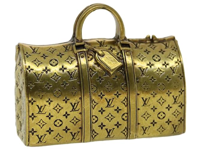 LOUIS VUITTON Paper weight metal Gold Tone LV Auth 30902a  ref.628647