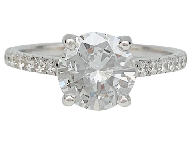 inconnue Bague solitaire diamant 1,53 carat.