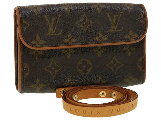 LOUIS VUITTON Monogram Pochette Florentine Waist Bag N51856 LV Auth 30862 Cloth  ref.628726