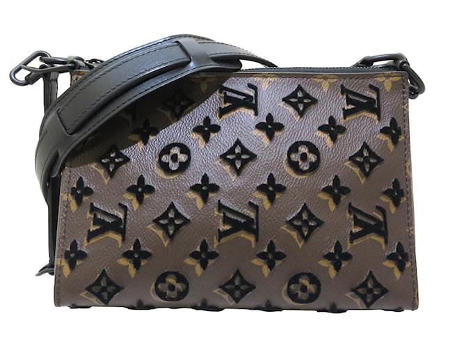 Louis Vuitton Tuffetage Monogram Canvas Triangle Messenger Bag, Louis Vuitton  Handbags