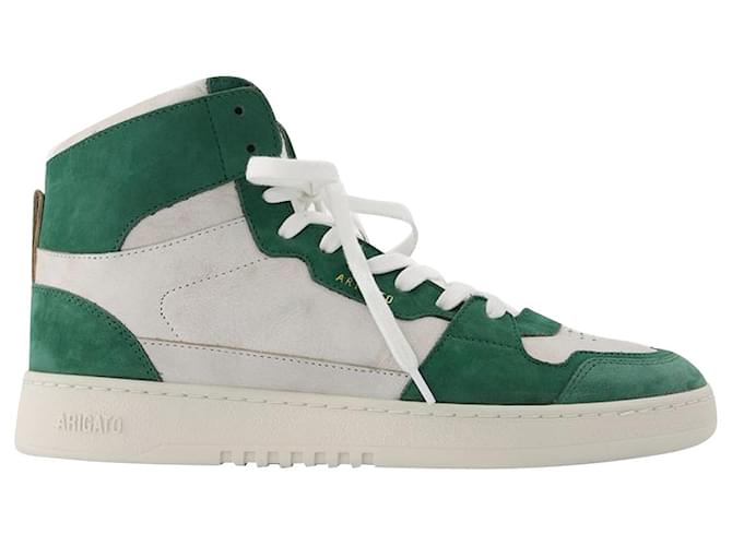 Autre Marque Sneakers Dice Hi en Cuir Vert Multicolore  ref.628902