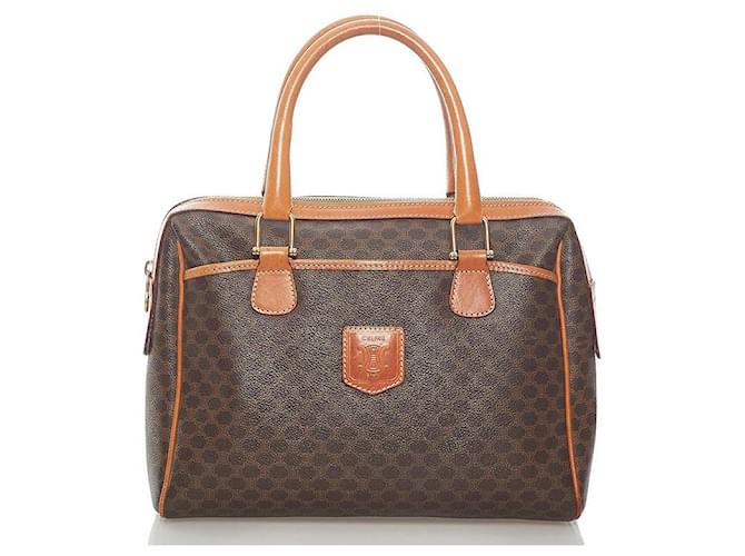 Céline Macadam Handbag Brown Cloth  ref.628915
