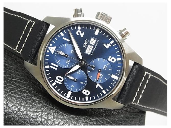 IWC Pilot's watch Chronograph 41 blue Dial IW388101 Mens Steel  ref.629044