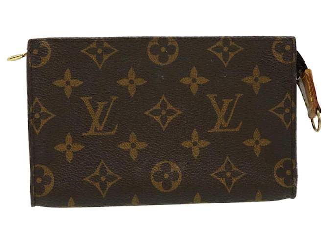 Bucket Bolsa de acessórios LOUIS VUITTON Monograma PM Bolsa de acessórios LV Auth rd2653 Lona  ref.629070