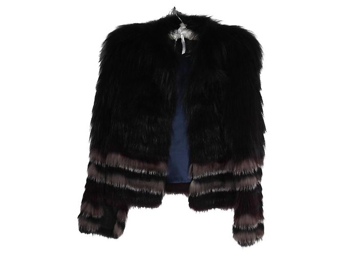 Giacca di pelliccia Yigal Azrouel Nero