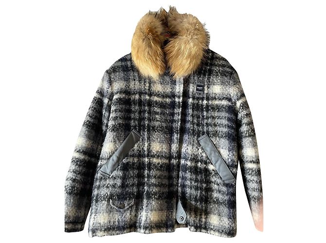 Abrigo Blauer de algodón gris oscuro Gris antracita