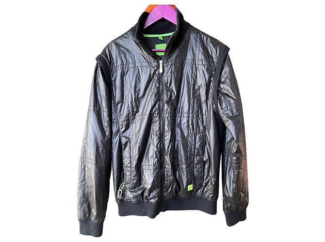 Hugo Boss Slim Jacket Black Polyester Size L