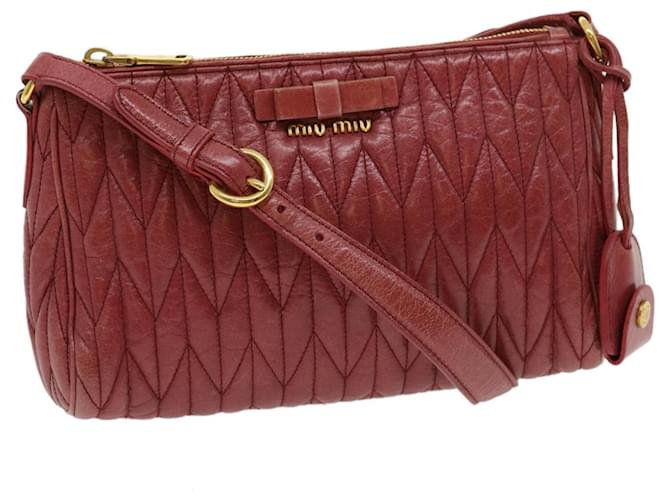 Miu Miu Shoulder Bag Leather Pink Auth 31022  ref.629280