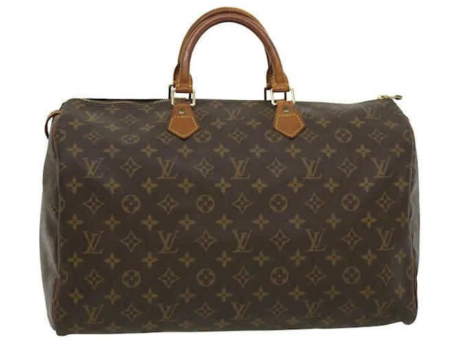 Louis Vuitton Monogram Speedy 40 Hand Bag M41522 LV Auth ac884 Cloth  ref.629290