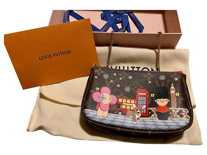 Speedy Louis Vuitton London Accessories Mini Pouch Dark brown