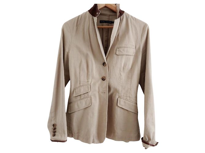 Blazer Ralph Lauren in cotone beige