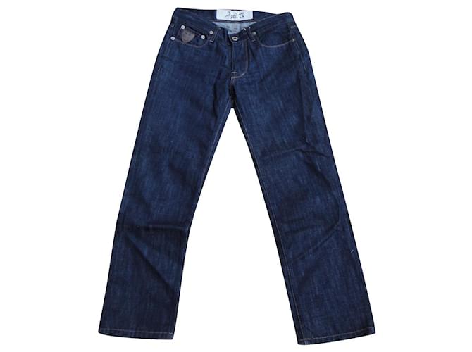 April 77 jeans de abril 77 Tamanho W 26 ( 34 / 36 fr) Azul marinho Algodão  ref.629513