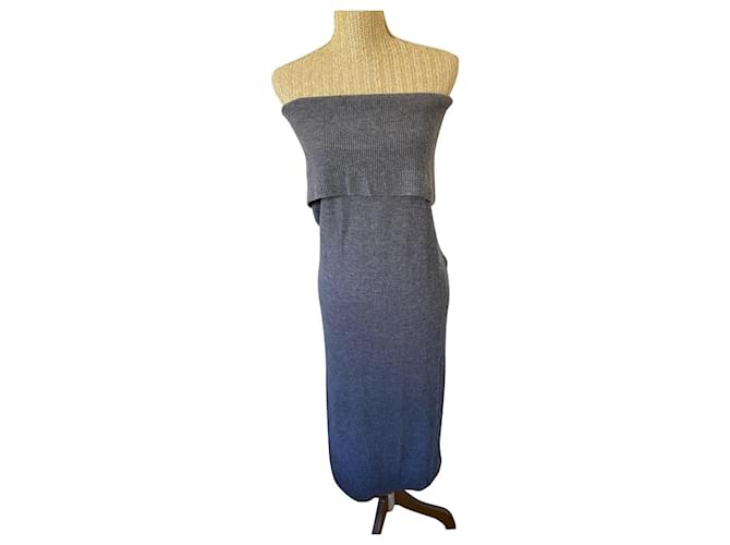 Stella Mc Cartney Dresses Grey Wool  ref.629667