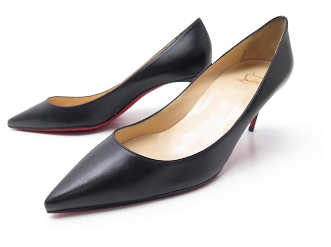 NEW CHRISTIAN LOUBOUTIN PIGALLE PUMPS SHOES 40 BLACK LEATHER SHOES  ref.629801