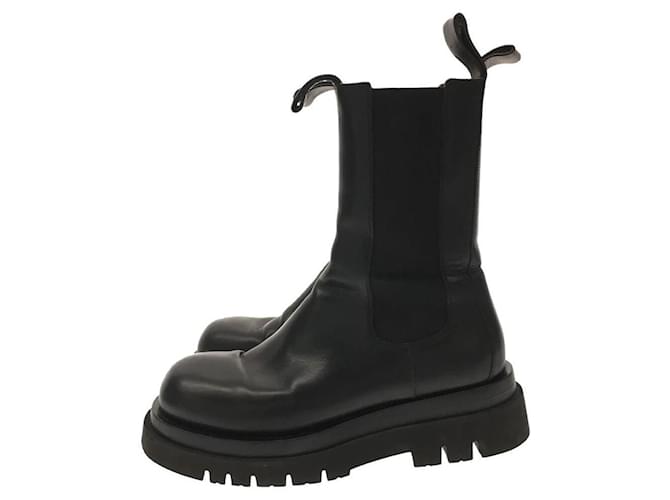 bottega veneta black lug boots