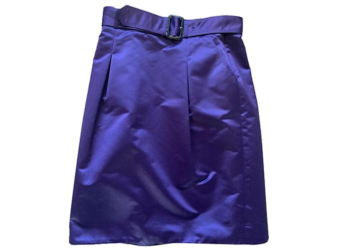 Burberry Skirts Purple Polyester  ref.630106