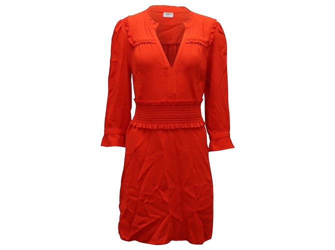 Ba&Sh Grenadine Damenkleid aus roter Viskose