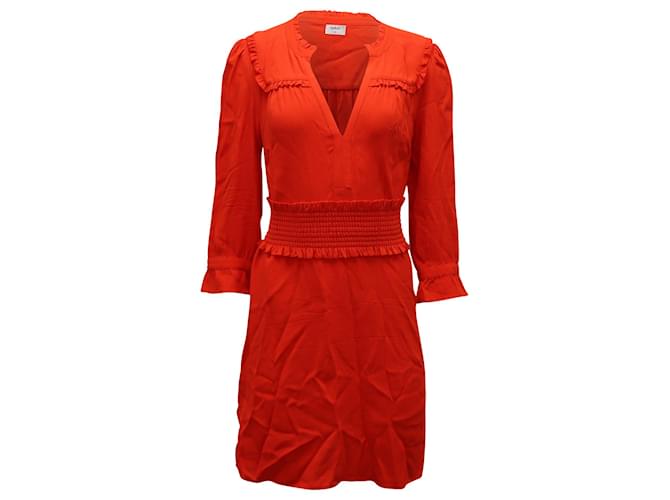 Ba&Sh Grenadine Lady Dress in Red Viscose Cellulose fibre  ref.630163